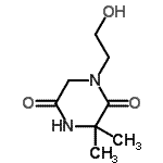 CAS#: 131404-10-9， 1-(2-Hydroxyethyl)-3,3-Dimethyl-2,5-Piperazinedione