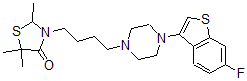 CAS#: 131540-59-5， 3-[4-[4-(6-Fluoro-1-Benzothiophen-3-Yl)Piperazin-1-Yl]Butyl]-2,5,5-Trimethyl-1,3-Thiazolidin-4-One