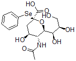 CAS#: 131569-90-9， (2S,4S,5R,6R)-5-Acetamido-4-Hydroxy-2-Phenylselanyl-6-[(1R,2R)-1,2,3-Trihydroxypropyl]Oxane-2-Carboxylic Acid