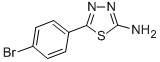 structure of CAS# 13178-12-6, 5-(4-Bromophenyl)-1,3,4-Thiadiazol-2-Amine;5-(4-Bromophenyl)-1,3,4-Thiadiazol-2-Amine(SALTDATA: FREE);2-Amino-5-(4-Bromophenyl)-1,3,4-Thiadiazole 97%;5-(4-BROMO-PHENYL)-[1,3,4]THIADIAZOL-2-YLAMINE