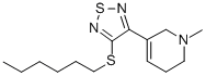 CAS#: 131987-54-7， 3-(4-Hexylsulfanyl-1,2,5-Thiadiazol-3-Yl)-1-Methyl-5,6-Dihydro-2H-Pyridine