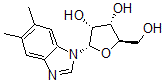 structure of CAS# 132-13-8, (2S,3R,4S,5R)-2-(5,6-Dimethylbenzimidazol-1-Yl)-5-(Hydroxymethyl)Oxolane-3,4-Diol;(2S,3R,4S,5R)-2-(5,6-Dimethylbenzimidazol-1-Yl)-5-(Hydroxymethyl)Tetrahydrofuran-3,4-Diol;(2S,3R,4S,5R)-2-(5,6-Dimethyl-1-Benzimidazolyl)-5-(Hydroxymethyl)Tetrahydrofuran-3,4-Diol;(2S,3R,4S,5R)-2-(5,6-Dimethylbenzimidazol-1-Yl)-5-Methylol-Tetrahydrofuran-3,4-Diol