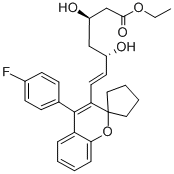 CAS#: 132017-01-7， Ethyl (E,3S,5R)-7-[4-(4-Fluorophenyl)Spiro[Chromene-2,1'-Cyclopentane]-3-Yl]-3,5-Dihydroxyhept-6-Enoate
