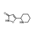 CAS#: 132033-93-3， 5-(2-Piperidinyl)-1,2-Oxazol-3(2H)-One