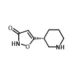 CAS#: 132033-94-4， 5-[(3R)-3-Piperidinyl]-1,2-Oxazol-3(2H)-One