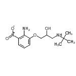 CAS#: 132059-12-2， 1-(2-Amino-3-Nitrophenoxy)-3-[(2-Methyl-2-Propanyl)Amino]-2-Propanol