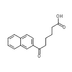 structure of CAS# 132104-10-0, 6-(2-Naphthyl)-6-Oxohexanoic Acid;6-(2-Naphthyl)-6-oxohexanoic acid