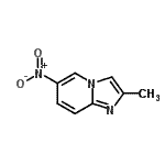 structure of CAS# 13212-83-4, 2-Methyl-6-Nitroimidazo[1,2-a]Pyridine;2-methyl-6-nitro-4-hydroimidazo[1,2-a]pyridine;6-nitro-2-methylimidazo[1,2-a]pyridine;MFCD05863412