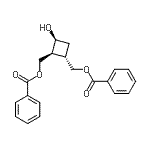 CAS#: 132294-16-7， [(1S,2S,3S)-3-Hydroxy-1,2-Cyclobutanediyl]Bis(Methylene) Dibenzoate