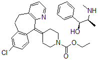 CAS#: 132316-36-0， 4-(8-Chloro-5,6-Dihydro-11H-Benzo(5,6)Cyclohepta(1,2-b)Pyridin-11-Ylidene)-1-Piperidinecarboxylic Acid Ethyl Ester Mixt. With (S-(R*,R*))-alpha-(1-(Methylamino)Ethyl)Benzenemethanol