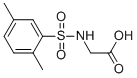 结构式 CAS# 13240-18-1, N-(2,5-二甲基苯基磺酰基)-甘氨酸