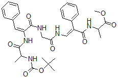 CAS#: 132413-71-9， Methyl 2-[[(E)-3-[[2-[[(E)-2-[2-[(2-Methylpropan-2-Yl)Oxycarbonylamino]Propanoylamino]-3-Phenylprop-2-Enoyl]Amino]Acetyl]Amino]-2-Phenylprop-2-Enoyl]Amino]Propanoate