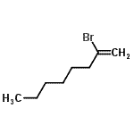 结构式 CAS# 13249-60-0, 2-溴辛-1-烯