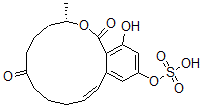 CAS#: 132505-04-5， [(4S,12Z)-18-Hydroxy-4-Methyl-2,8-Dioxo-3-Oxabicyclo[12.4.0]Octadeca-1(18),12,14,16-Tetraen-16-Yl] Hydrogen Sulfate