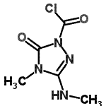 CAS#: 132534-73-7， 4-Methyl-3-(Methylamino)-5-Oxo-4,5-Dihydro-1H-1,2,4-Triazole-1-Carbonyl Chloride