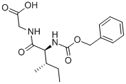structure of CAS# 13254-04-1, N-(N-((Phenylmethoxy)carbonyl)-L-isoleucyl)glycine;2-[[(2S,3S)-3-Methyl-1-Oxo-2-[[Oxo-(Phenylmethoxy)Methyl]Amino]Pentyl]Amino]Acetic Acid;2-[[(2S,3S)-2-(Benzyloxycarbonylamino)-3-Methyl-Pentanoyl]Amino]Acetic Acid;2-[[(2S,3S)-3-Methyl-2-(Phenylmethoxycarbonylamino)Pentanoyl]Amino]Ethanoic Acid