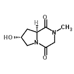 CAS#: 132714-93-3， (7R,8aS)-7-Hydroxy-2-Methylhexahydropyrrolo[1,2-a]Pyrazine-1,4-Dione