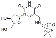 CAS 登录号：132723-75-2， 4-(((1-(2-脱氧-beta-D-赤式-呋喃戊糖基)-1,2,3,4-四氢-2,4-二氧代-5-嘧啶基)甲基)氨基)-2,2,6,6-四甲基-1-哌啶基氧基