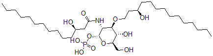 CAS#: 132760-25-9， [(2R,3R,4R,5S,6R)-5-Hydroxy-6-(Hydroxymethyl)-3-[[(3R)-3-Hydroxytetradecanoyl]Amino]-4-[(3R)-3-Hydroxytetradecoxy]Oxan-2-Yl] Dihydrogen Phosphate