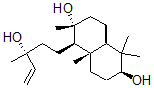 CAS#: 132796-57-7， (1R,2R,4aR,6S,8aS)-1-[(3R)-3-Hydroxy-3-Methylpent-4-Enyl]-2,5,5,8a-Tetramethyl-3,4,4a,6,7,8-Hexahydro-1H-Naphthalene-2,6-Diol