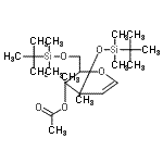 structure of CAS# 132891-79-3, (2xi)-3-O-Acetyl-2,6-Anhydro-5-Deoxy-1,4-Bis-O-[Dimethyl(2-Methyl-2-Propanyl)Silyl]-3,4-Di-C-Methyl-D-Threo-Hex-5-Enitol;(2ξ)-3-O-<wbr>Acetyl-2,<wbr>6-anhydro<wbr>-5-deoxy-<wbr>1,4-bis-O<wbr>-[dimethy<wbr>l(2-methy<wbr>l-2-propa<wbr>nyl)silyl<wbr>]-3,4-di-<wbr>C-methyl-<wbr>D-threo-h<wbr>ex-5-enit<wbr>ol;(2ξ)-3-O-<wbr>Acetyl-2,<wbr>6-anhydro<wbr>-5-desoxy<wbr>-1,4-bis-<wbr>O-[dimeth<wbr>yl(2-meth<wbr>yl-2-prop<wbr>anyl)sily<wbr>l]-3,4-di<wbr>-C-methyl<wbr>-D-threo-<wbr>hex-5-eni<wbr>tol;(2ξ)-3-O-<wbr>Acétyl-2,<wbr>6-anhydro<wbr>-5-désoxy<wbr>-1,4-bis-<wbr>O-[diméth<wbr>yl(2-méth<wbr>yl-2-prop<wbr>anyl)sily<wbr>l]-3,4-di<wbr>-C-méthyl<wbr>-D-thréo-<wbr>hex-5-éni<wbr>tol