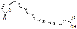 CAS#: 132971-62-1， (2E,8E,10E,12E,14Z)-14-(5-Oxofuran-2-Ylidene)Tetradeca-2,8,10,12-Tetraen-4,6-Diynoic Acid