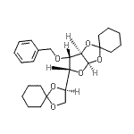 CAS 登录号：13322-88-8， (3aR,5R,6S,6aR)-6-苄氧基-5-[(3R)-1,4-二氧杂螺[4.5]癸烷-3-基]螺[3A,5,6,6A-四氢呋喃并[2,3-d][1,3]二氧杂环戊烯-2,1'-环己烷]