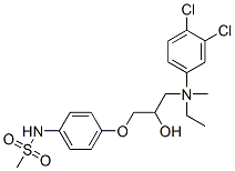 CAS#: 133229-23-9， N-[4-[3-[2-(3,4-Dichlorophenyl)Ethyl-Methylamino]-2-Hydroxypropoxy]Phenyl]Methanesulfonamide