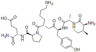 CAS#: 133337-28-7， N2-[1-[N2-[N-(N-L-Isoleucyl-L-alanyl)-L-tyrosyl]-L-lysyl]-L-prolyl]-L-a-Glutamine
