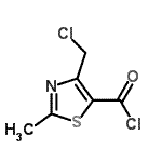 CAS#: 133386-00-2， 4-(Chloromethyl)-2-Methyl-1,3-Thiazole-5-Carbonyl Chloride