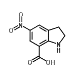 CAS#: 133433-66-6， 5-Nitro-7-Indolinecarboxylic Acid