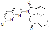 CAS#: 133737-48-1， 2-(7-Chloro-1,8-Naphthyridin-2-Yl)-3-(5-Methyl-2-Oxohexyl)-3H-Isoindol-1-One