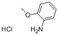 structure of CAS# 134-29-2, 2-Methoxyaniline Hydrochloride;O-Anisidine Hydrochloride;O-Aminoanisole Hydrochloride;O-Anisidine, Hydrochloride