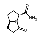 CAS#: 134024-02-5， (3R,7aR)-5-Oxohexahydro-1H-Pyrrolizine-3-Carboxamide