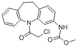 结构式 CAS# 134068-43-2, N-[11-(2-氯乙酰基)-5,6-二氢苯并[b][1]苯并氮杂卓-9-基]氨基甲酸甲酯