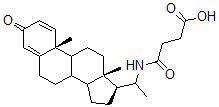 CAS#: 134332-55-1， 4-[1-[(10R,13S,17S)-10,13-Dimethyl-3-Oxo-6,7,8,9,11,12,14,15,16,17-Decahydrocyclopenta[a]Phenanthren-17-Yl]Ethylamino]-4-Oxobutanoic Acid