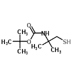 CAS#: 134362-19-9， 2-Methyl-2-Propanyl (2-Methyl-1-Sulfanyl-2-Propanyl)Carbamate