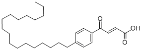 structure of CAS# 134531-42-3, 4-(4-Octadecylphenyl)-4-Oxo-2-Butenoic Acid;4-(4-OCTADECYLPHENYL)-4-OXOBUTENOIC ACID;3-(4-OCTADECYL)-BENZOYLACRYLIC ACID;OBAA