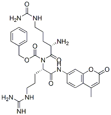 CAS#: 134665-86-4， Phenylmethyl N-[(2S)-2-Amino-5-(Carbamoylamino)Pentanoyl]-N-[(2S)-5-(Diaminomethylideneamino)-1-[(4-Methyl-2-Oxochromen-7-Yl)Amino]-1-Oxopentan-2-Yl]Carbamate