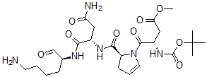 CAS#: 134821-16-2， Methyl (3S)-4-[(2S)-2-[[(2S)-4-Amino-1-[[(2S)-6-Amino-1-Oxohexan-2-Yl]Amino]-1,4-Dioxobutan-2-Yl]Carbamoyl]-2,3-Dihydropyrrol-1-Yl]-3-[(2-Methylpropan-2-Yl)Oxycarbonylamino]-4-Oxobutanoate