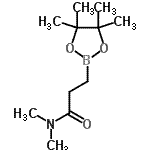 结构式 CAS# 134892-18-5, N,N-二甲基-3-(4,4,5,5-四甲基-1,3,2-二氧杂环戊硼烷-2-基)丙酰胺