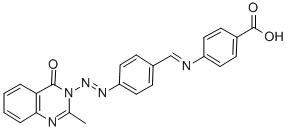 CAS#: 134895-14-0， 4-[[[2-(2-Methyl-4-Oxo-3(4H)-Quinazolinyl)Diazenyl]Phenylmethylene]Amino]-Benzoic Acid