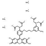 CAS#: 134907-84-9， Tetraammonium {[3-(2-{2-[Bis(Carboxylatomethyl)Amino]-5-(2,7-Dichloro-6-Hydroxy-3-Oxo-3H-Xanthen-9-Yl)Phenoxy}Ethoxy)-5-Methylphenyl](Carboxylatomethyl)Amino}Acetate