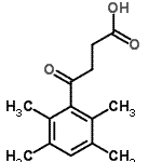 结构式 CAS# 134948-69-9, 4-氧代-4-(2,3,5,6-四甲基苯基)丁酸
