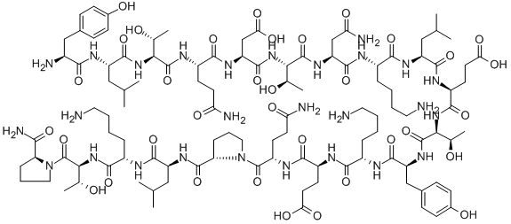 CAS#: 134981-49-0， L-Tyrosyl-L-Leucyl-L-Threonyl-L-Glutaminyl-L-alpha-Glutamyl-L-Threonyl-L-Asparaginyl-L-Lysyl-L-Valyl-L-alpha-Glutamyl-L-Threonyl-L-Tyrosyl-L-Lysyl-L-alpha-Glutamyl-L-Glutaminyl-L-Prolyl-L-Leucyl-L-Lysyl-L-Threonyl-L-Prolinamide