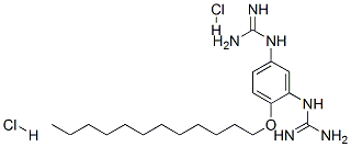 CAS 登录号：135-42-2， 2-[5-(二氨基亚甲基氨基)-2-十二烷氧基苯基]胍二盐酸盐