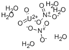 structure of CAS# 13520-83-7, (T-4)-Bis(Nitrato)Dioxo-Uranium Hydrate (1:6);Diketouranium;Nitric Acid;Hexahydrate;Dinitratodioxouranium Hexahydrate;Un2980