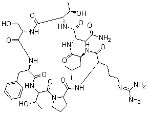 CAS#: 135329-52-1， Cyclo(L-Arginyl-L-Leucyl-L-Asparaginyl-L-Threonyl-L-Seryl-L-Phenylalanyl-L-Threonyl-L-Prolyl)