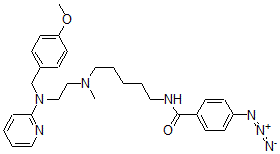 CAS#: 135408-68-3， 4-Azido-N-[5-[2-[(4-Methoxyphenyl)Methyl-Pyridin-2-Ylamino]Ethyl-Methylamino]Pentyl]Benzamide