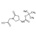 CAS#: 135415-24-6， [(4S)-4-({[(2-Methyl-2-Propanyl)Oxy]Carbonyl}Amino)-2-Oxo-1-Pyrrolidinyl]Acetic Acid
